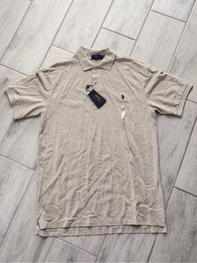 Polo Ralph Lauren Tan Polo Shirt - Size Large Tall
